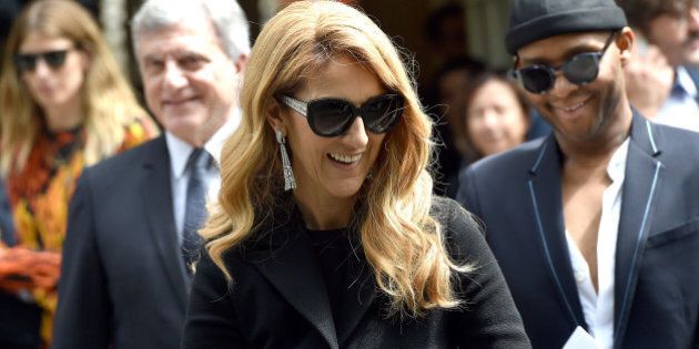 PARIS, FRANCE - JULY 04: Celine Dion is seen arriving at Dior Fashion show during Paris Fashion Week : Haute Couture F/W 2016-2017 on July 4, 2016 in Paris, France. (Photo by Jacopo Raule/GC Images)