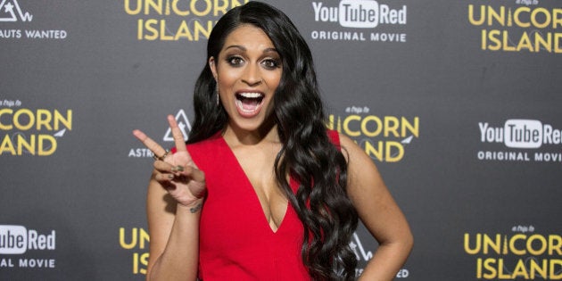 HOLLYWOOD, CA - FEBRUARY 10: Lilly Singh, aka IISuperwomanII, arrives for the premiere of 'A Trip To Unicorn Island' at TCL Chinese Theatre on February 10, 2016 in Hollywood, California. (Photo by Gabriel Olsen/FilmMagic)