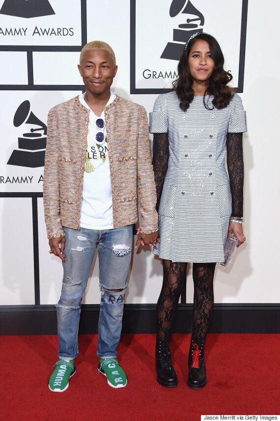 GRAMMY AWARDS 2016 PHARRELL WILLIAMS & HELEN LASICHANH - CHANEL