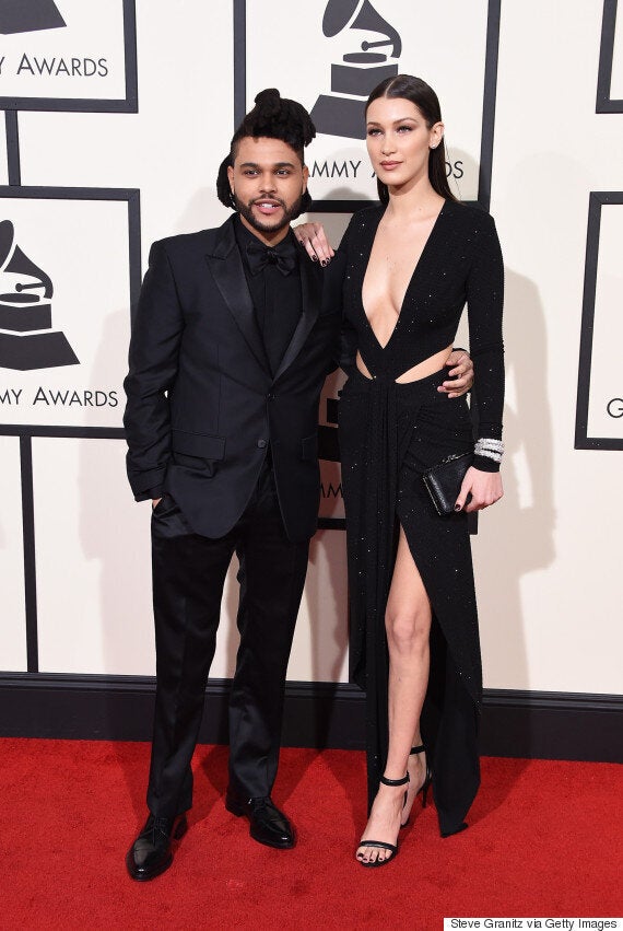 Bella Hadid and The Weeknd Have a Couples Style Moment in Rhude