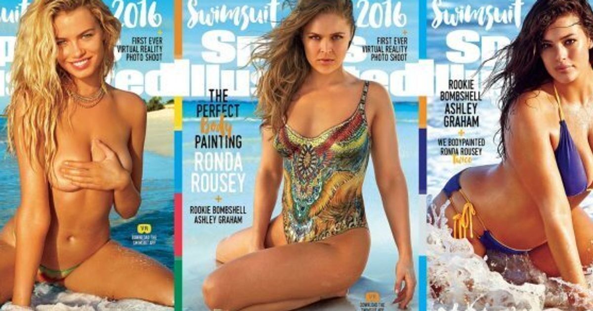 Sports Illustrated 2016 Swimsuit Cover Features Ashley Graham Ronda Rousey Hailey Clauson