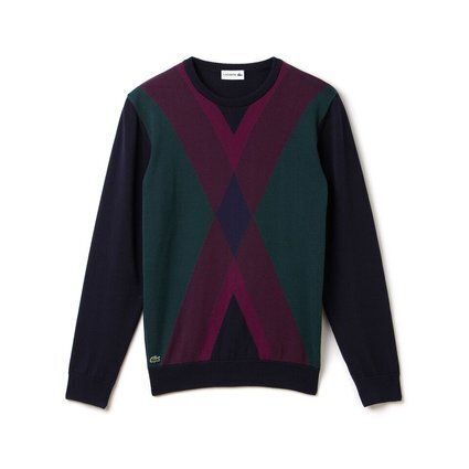 Lacoste Diamond Pattern Sweater