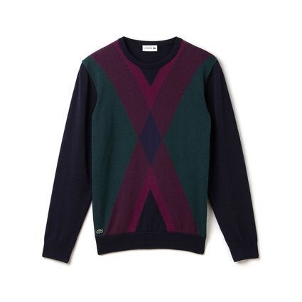 Lacoste Diamond Pattern Sweater