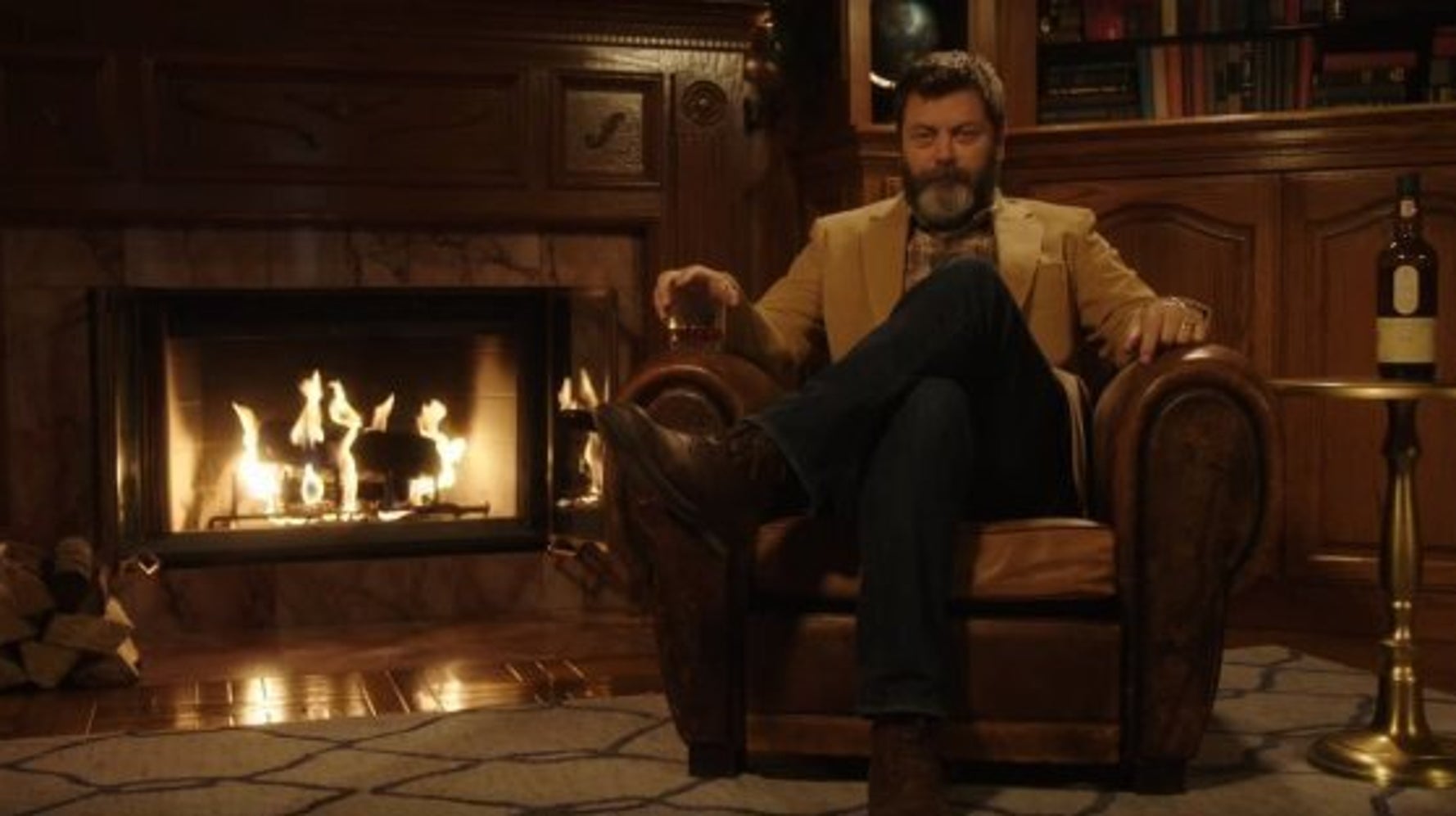 Nick Offerman's Yule Log Is Better Than The Original HuffPost Business