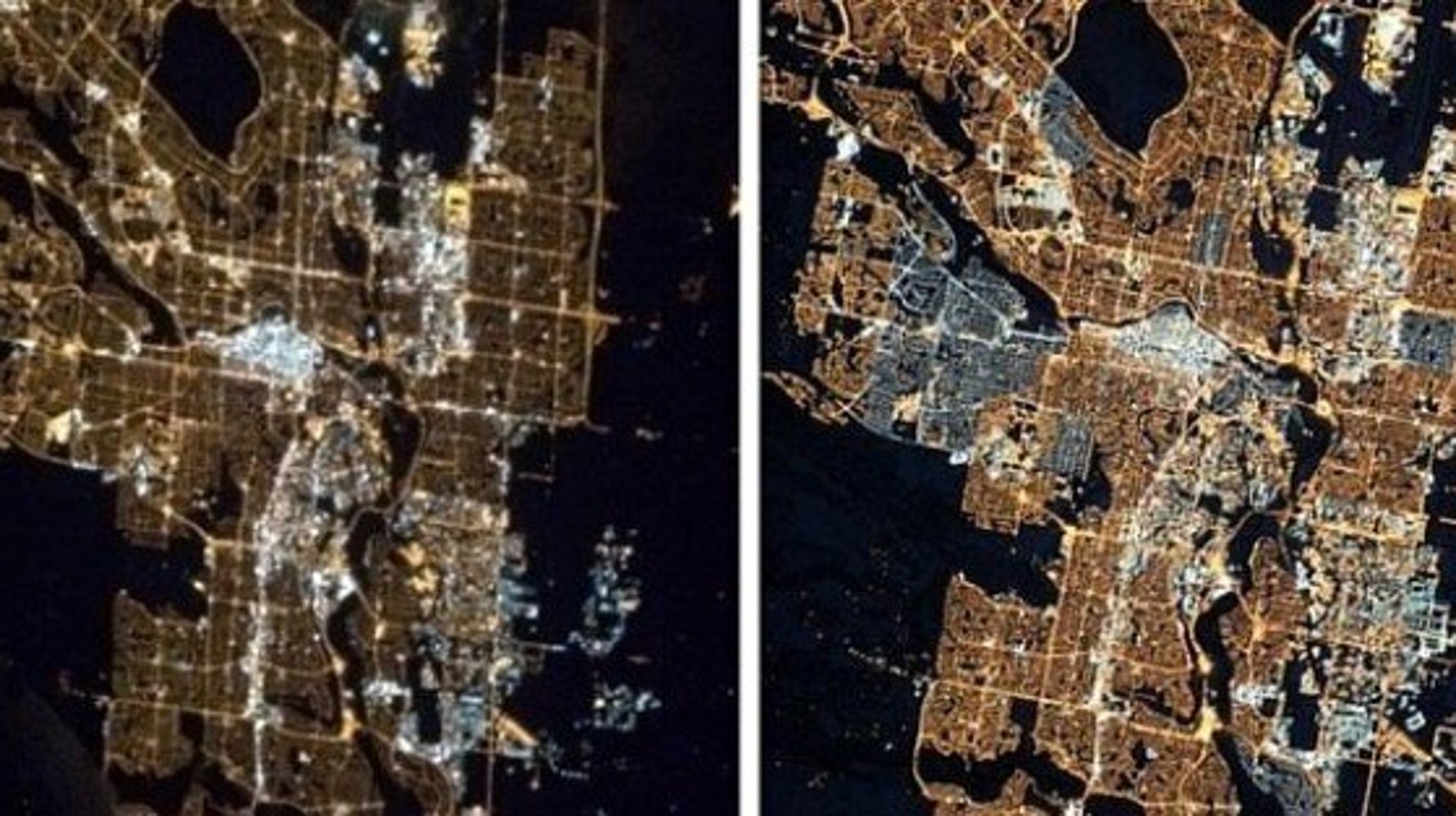 Calgary's Transition To LED Lights Can Be Seen From Space (BeforeAnd