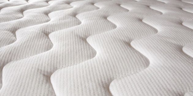 Close-up of a quality mattress.