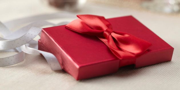Gift, Gift Box, Red, Valentine's Day, Red Wine, Chocolate, Ribbon, Jewelry Box, Red Box, Red Bow, Gift Wrapping, Gift, Present,