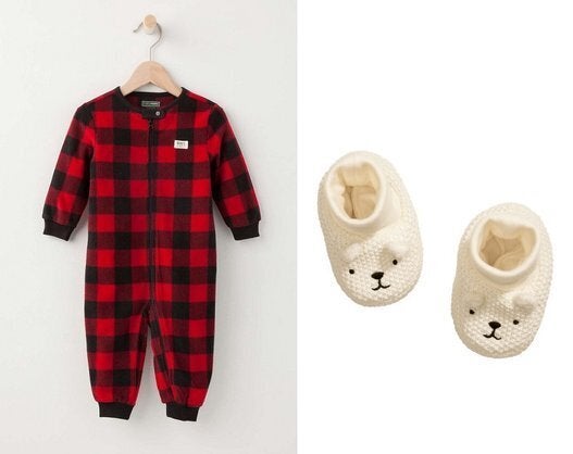 Baby Buffalo Check Sleeper & Slippers