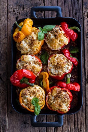 Meatball Mac And Cheese Stuffed Peppers