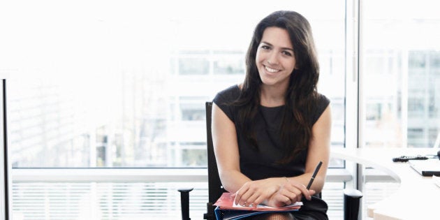 Portrait of business woman smiling