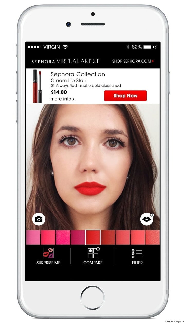 Sephora's Virtual Artist App Will Help You Find The Perfect Lip Colour