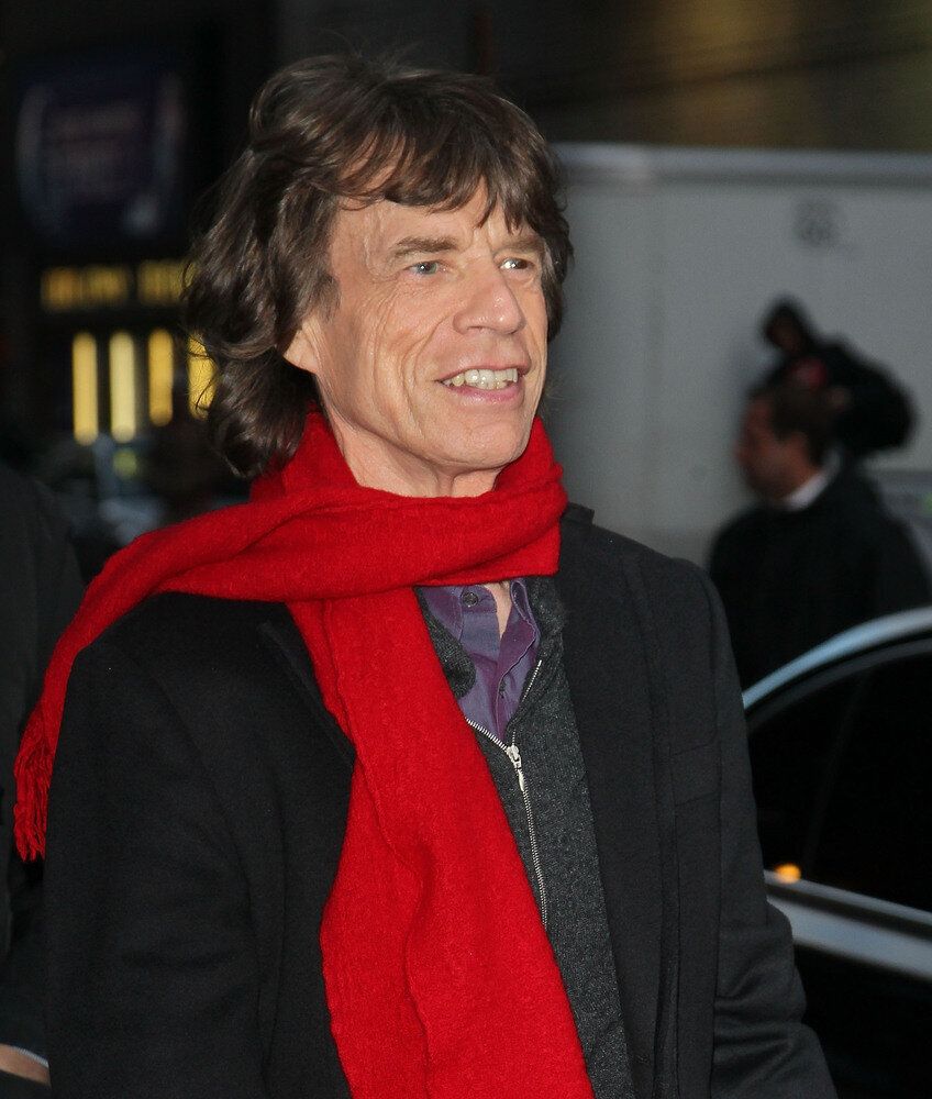 Now: Mick Jagger