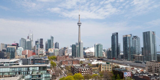 Downtown Toronto, looking East.