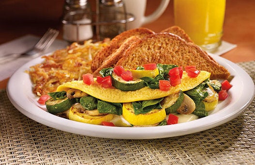 Loaded Veggie Omelette