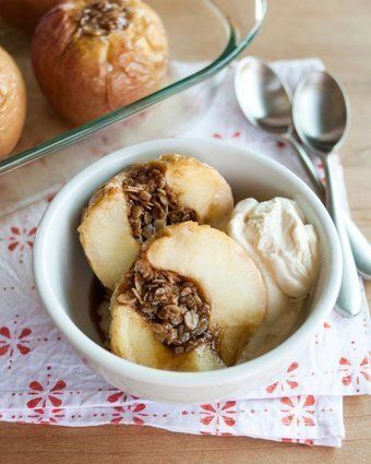 Monday: Baked Apples Stuffed With Oatmeal