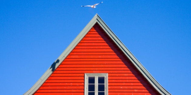 old wood house in bryggen