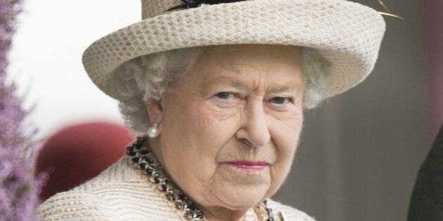 BRAEMAR, SCOTLAND - SEPTEMBER 06: Queen Elizabeth II attends the annual Braemar Highland Games on September 6, 2014 in Braemar, Scotland. (Photo by Mark Cuthbert/UK Press via Getty Images)