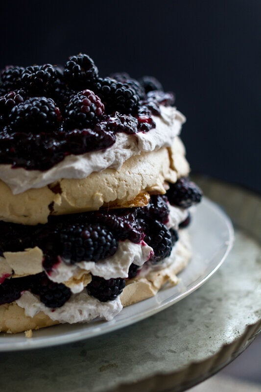 Blackberry Cardamom Pavlova