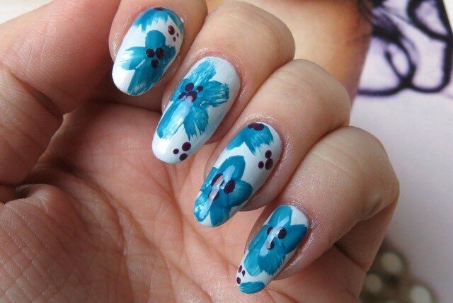 Toothpick Nail Art - Flowers - YouTube