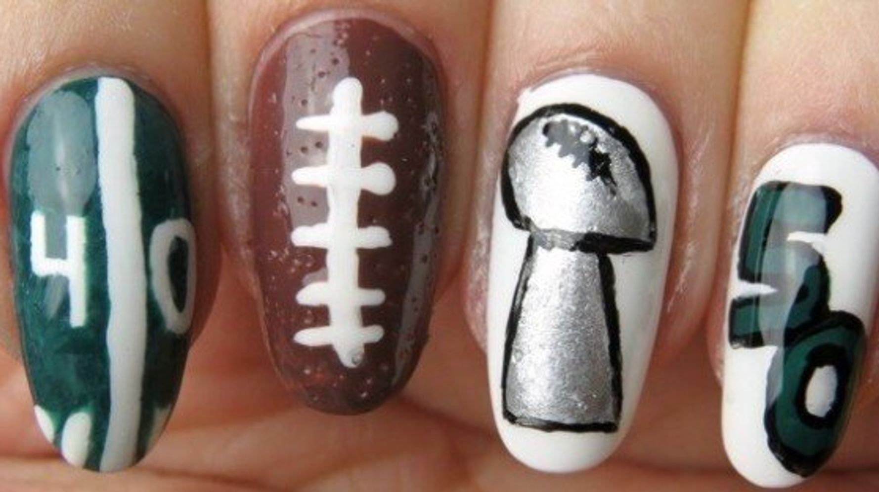Nail salons are busy and creative making detailed Eagles designs ahead of  Super Bowl
