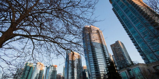 Luxury condo's along coal harbour in Vancouver,BC.