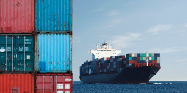 Shipping Containers and Ship