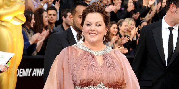 HOLLYWOOD, CA - FEBRUARY 26: Melissa McCarthy arrives at the 84th Annual Academy Awards at Grauman's Chinese Theatre on February 26, 2012 in Hollywood, California. (Photo by Steve Granitz/WireImage)
