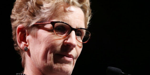 TORONTO, ON - MARCH 20: Premier Kathleen Wynne gives speech at a major fundraiser for the Liberals. She gave the speech at the Metro Toronto Convention Center in Toronto, March 20, 2014. (Rene Johnston/Toronto Star via Getty Images)