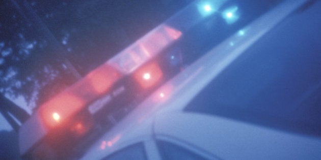 Police car lights