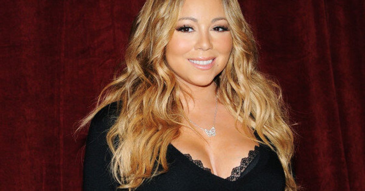 Mariah Carey Exposes Lace Bra With Sexy Outfit At Her Butterfly Event Photos Huffpost Style 