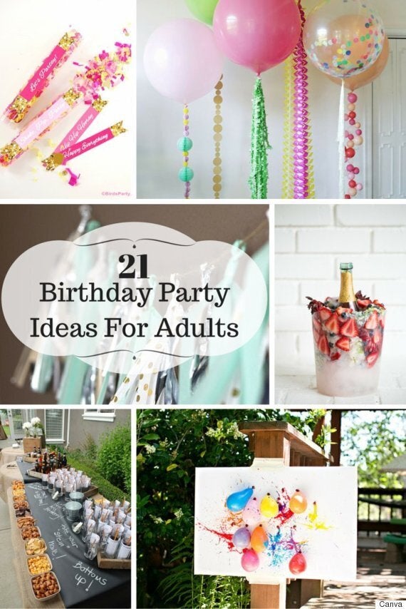 Party ideas on sale for adults