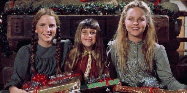 LITTLE HOUSE ON THE PRAIRIE -- Season 4 -- Pictured: (l-r) Melissa Gilbert as Laura Elizabeth Ingalls Wilder, Lindsay or Sydney Greenbush as Carrie Ingalls, Melisssa Sue Anderson as Mary Ingalls Kendall -- Photo by: Ted Shepherd/NBCU Photo Bank