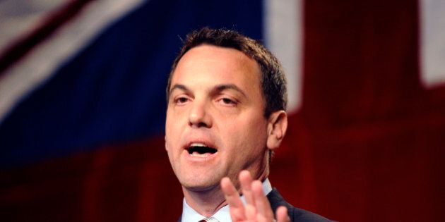 JUNE 27, 2009 - Tim Hudak speaks after he wins the PC Party of Ontario leadership this afternoon. (Photo by Tony Bock/Toronto Star via Getty Images)