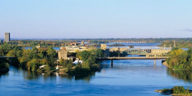 The Ottawa River and Victoria Island, Canada