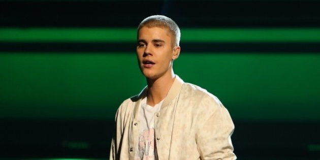 LAS VEGAS, NEVADA - MAY 22: Singer Justin Bieber is seen on stage during the 2016 Billboard Music Awards held at the T-Mobile Arena on May 22, 2016 in Las Vegas, Nevada. (Photo by JB Lacroix/WireImage)