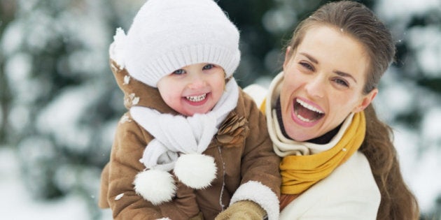 portrait of happy mother and...