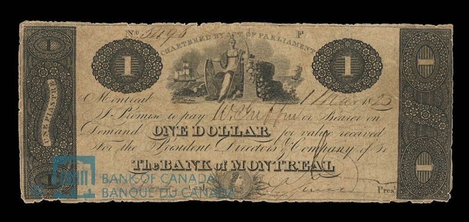 Bank of Montreal Dollar - 1825