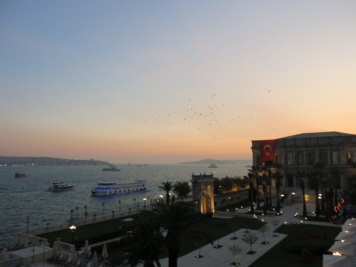 Vue des chambres du Çirağan Palace Kempinski