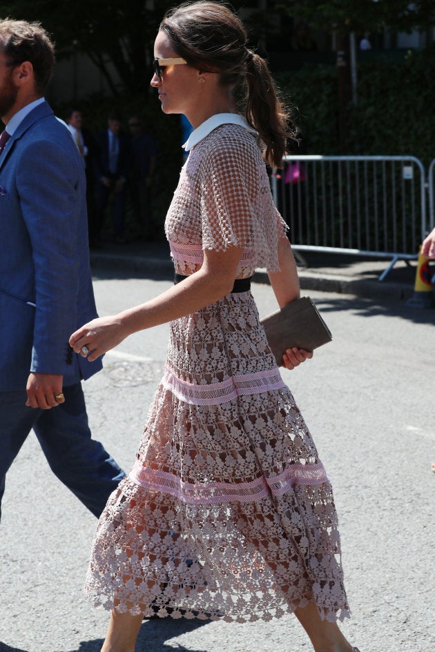 Pippa Middleton arrive à Wimbledon le 5 juillet.