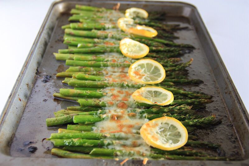 Monday: Baked Asparagus With Lemon, Butter And Parmesan