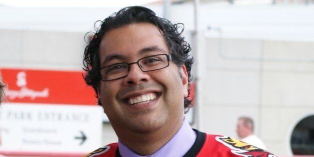 Naheed Nenshi. The 36th mayor of the City of Calgary, Alberta. Photo taken October 10, 2010 (8 days before the election).