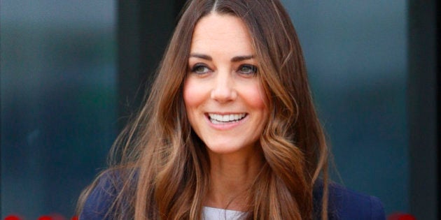 LONDON, UNITED KINGDOM - OCTOBER 18: (EMBARGOED FOR PUBLICATION IN UK NEWSPAPERS UNTIL 48 HOURS AFTER CREATE DATE AND TIME) Catherine, Duchess of Cambridge leaves the Copper Box Arena in the Queen Elizabeth Olympic Park after attending a SportsAid Athlete Workshop on October 18, 2013 in London, England. (Photo by Max Mumby/Indigo/Getty Images)