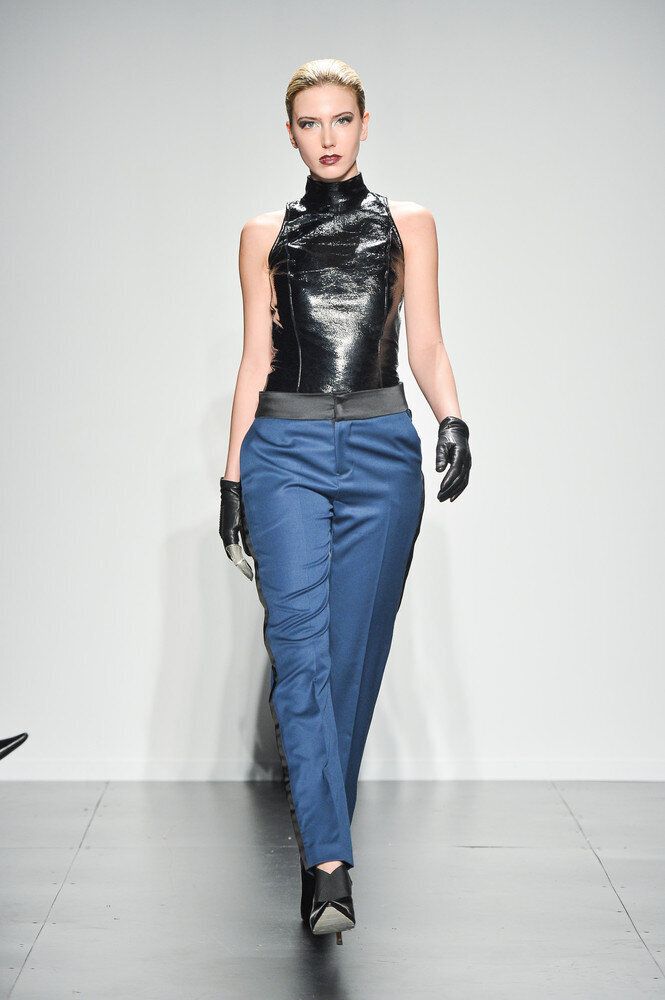 Not-So-Best: Caitlin Power’s Leather-Like Top And Powder Blue Bottoms