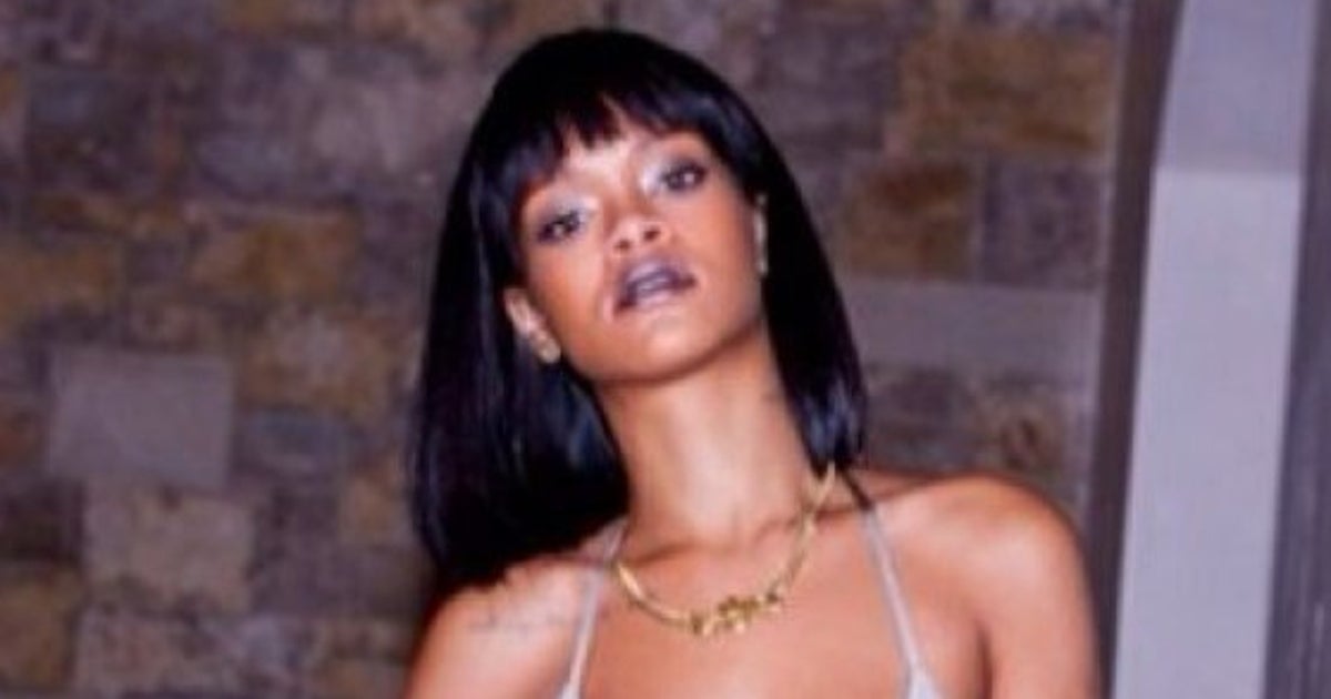 Rihanna Makes High Waisted Silver Pants Look Hot Photos