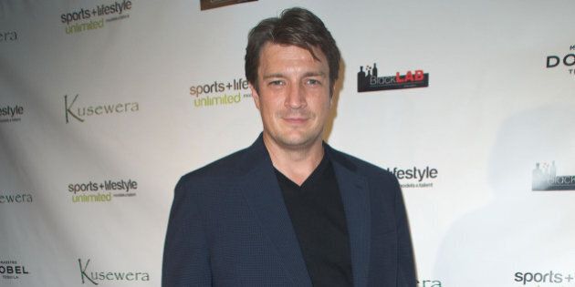LOS ANGELES, CA - FEBRUARY 22: Actor Nathan Fillion attends Kusewera benefit party at The Loft on February 22, 2014 in Los Angeles, California. (Photo by Keipher McKennie/WireImage)