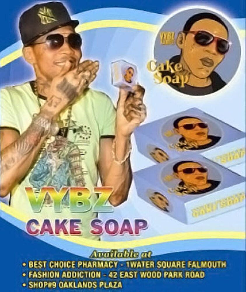 Vybz Kartel Cake Soap Advertisement