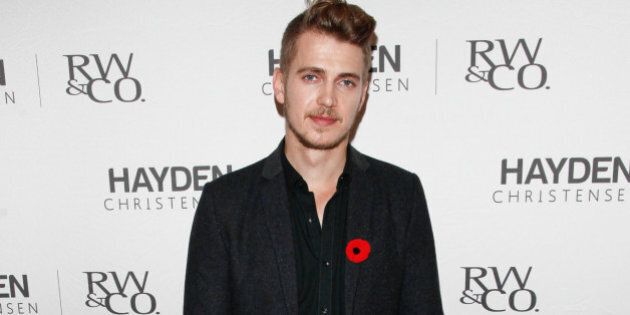 TORONTO, ON - OCTOBER 30: Actor Hayden Christensen attends the launch of his RW&CO clothing line at Toronto Eaton Centre on October 30, 2013 in Toronto, Canada. (Photo by George Pimentel/WireImage)