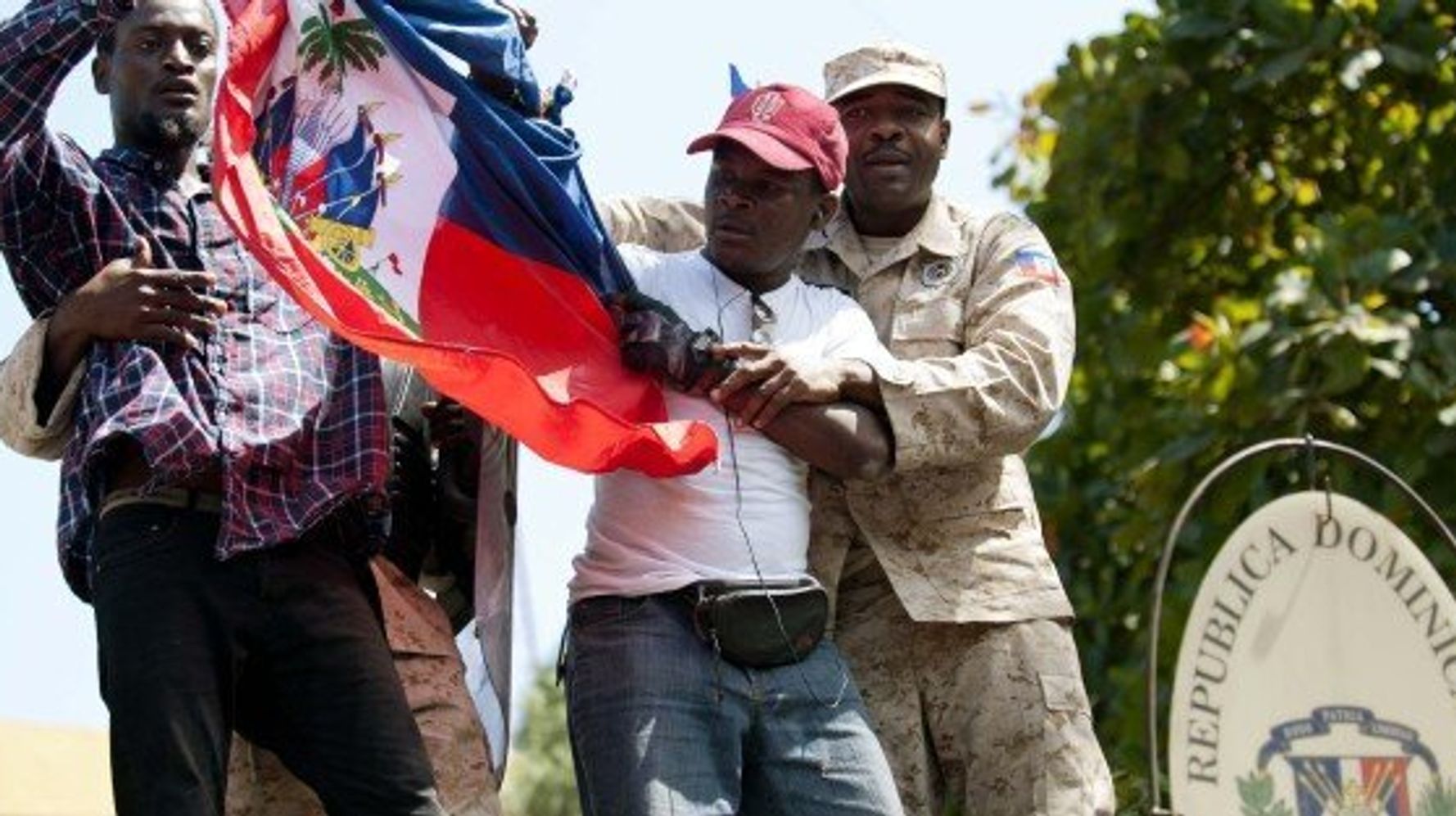 Haitian American Flag Can Cooler | Haiti USA Drink Cosy