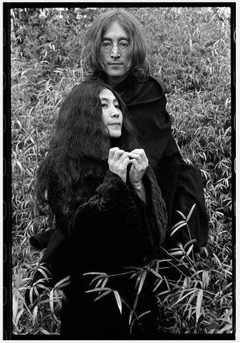 John Lennon & Yoko Ono by Ethan Russell, Weybridge England, 1968 ("Falling In Love" series)