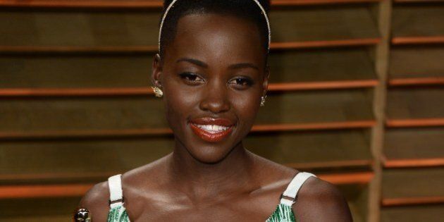 WEST HOLLYWOOD, CA - MARCH 02: Lupita Nyong'o arrives at the 2014 Vanity Fair Oscar Party Hosted By Graydon Carter on March 2, 2014 in West Hollywood, California. (Photo by Venturelli/Getty Images)